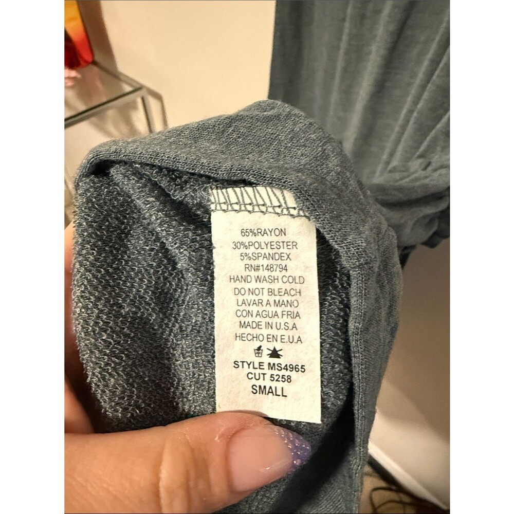 -NWT- Women's Tiered Maxi Skirt in Charcoal Gray - Picture 5 of 6